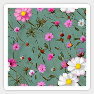 Floral pattern background Sticker